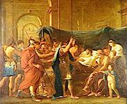 Copie d'après La Mort de Germanicus de N. Poussin
