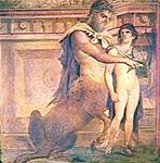 Achille et le Centaure Chiron 